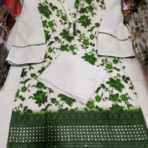 Loan 3pcs embroided stitched suit