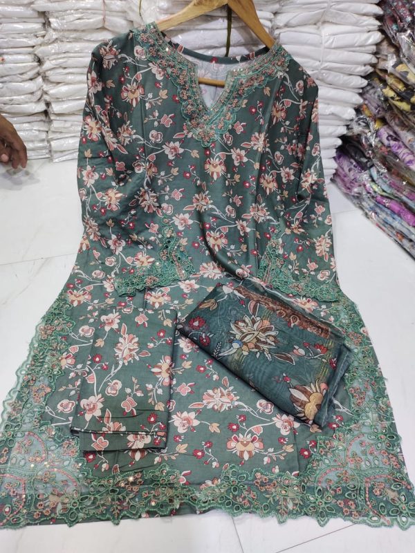 Embroibed Stitched Suit (Loan)