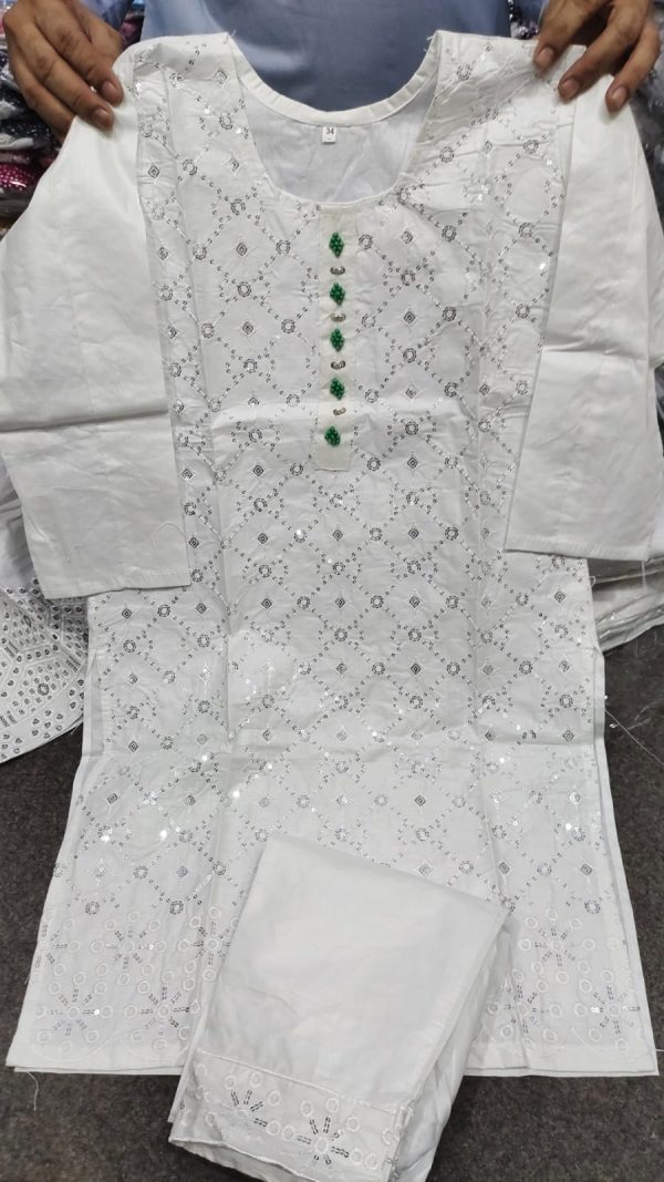 Cotton Embroided Suit 2pcs